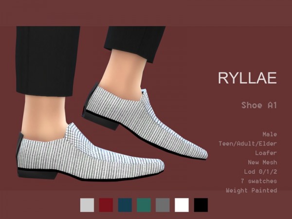  The Sims Resource: Shoe A1 by RyllaeSims