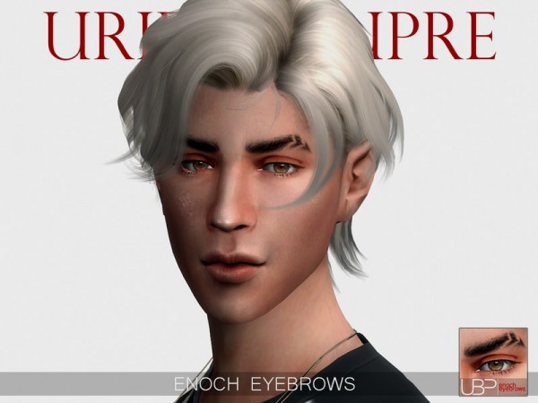  The Sims Resource: Enoch eyebrows by Urielbeaupre