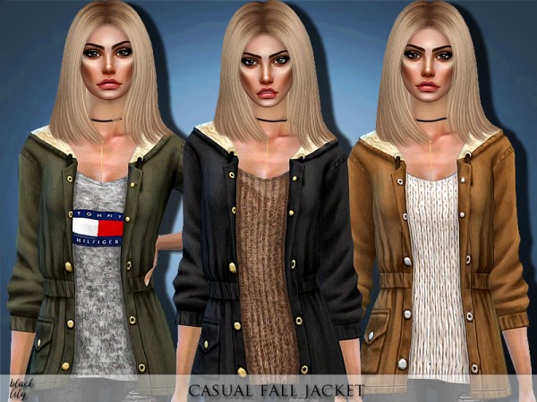  The Sims Resource: Casual Fall Jacket by Black Lily
