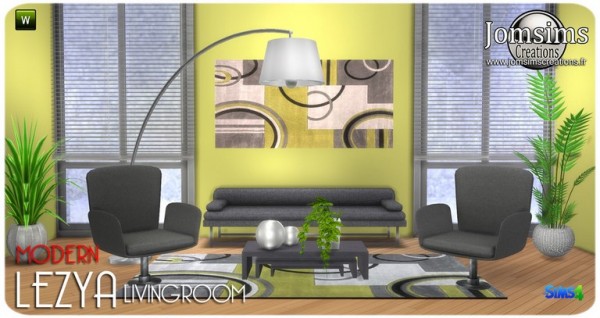  Jom Sims Creations: Lezya livingroom