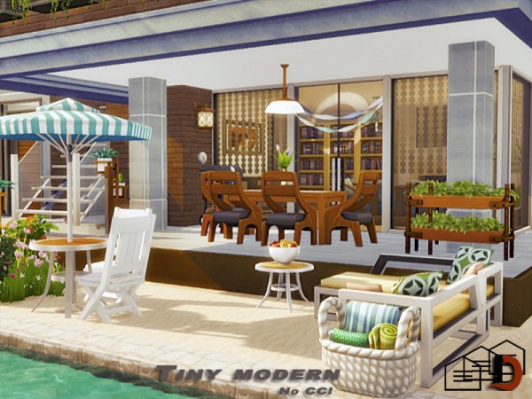  The Sims Resource: Tiny modern house by Danuta720