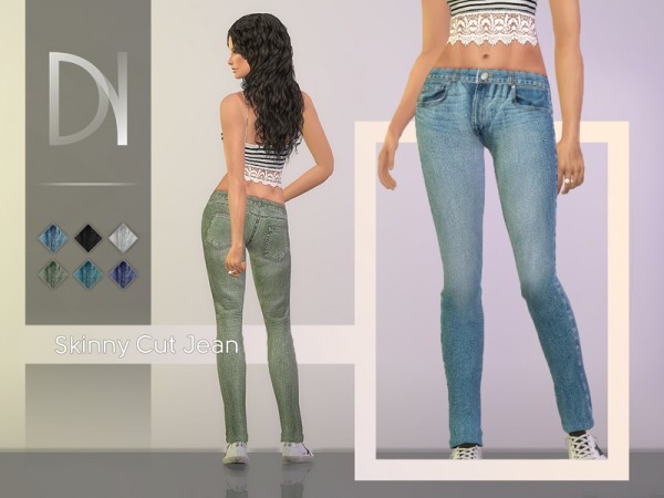  The Sims Resource: Skinny Cut Jeans by DarkNighTt