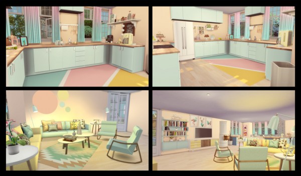  Simming With Mary: Pastel house