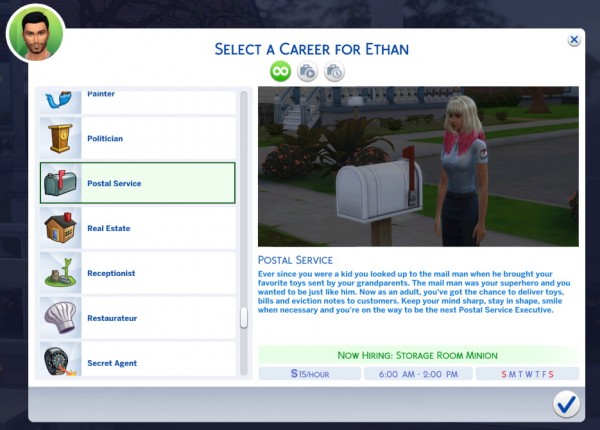  Mod The Sims: Postal Service Career by Simscovery