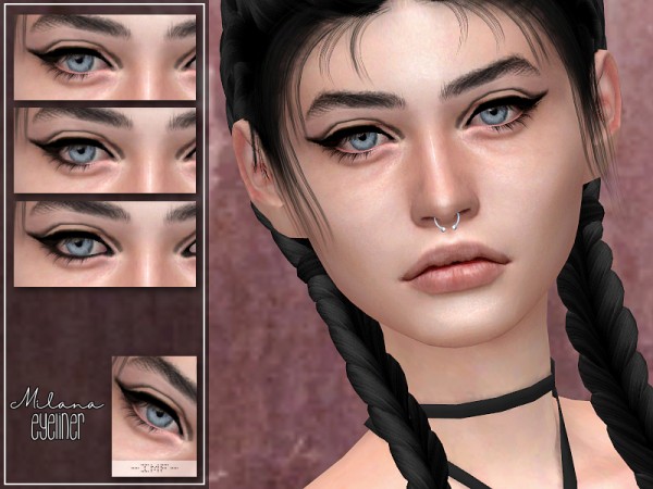  The Sims Resource: Milana Eyeliner N.18 by IzzieMcFire