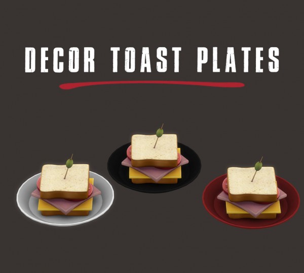  Leo 4 Sims: Toast Plate