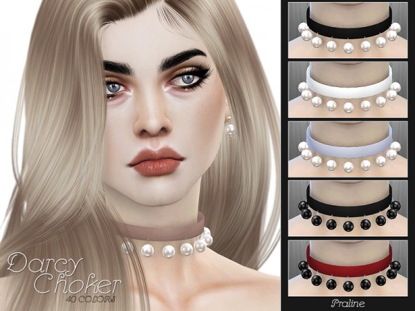  The Sims Resource: Darcy Choker by Pralinesims