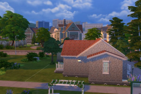  Blackys Sims 4 Zoo: Oak alcove house by xenia491