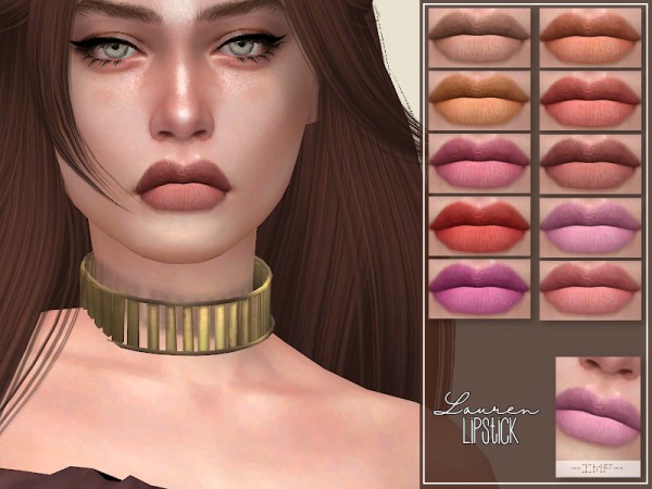  The Sims Resource: Lauren Lipstick N.99 by IzzieMcFire
