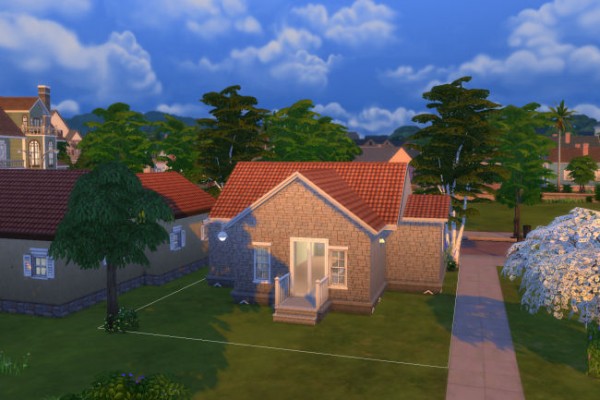  Blackys Sims 4 Zoo: Oak alcove house by xenia491