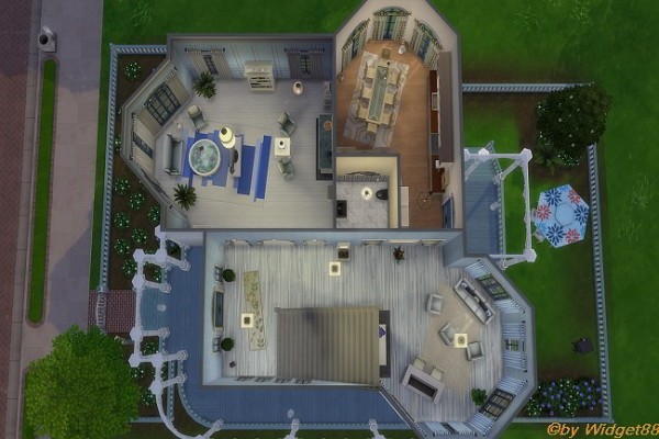  Blackys Sims 4 Zoo: Challenge 1 house by Widget88