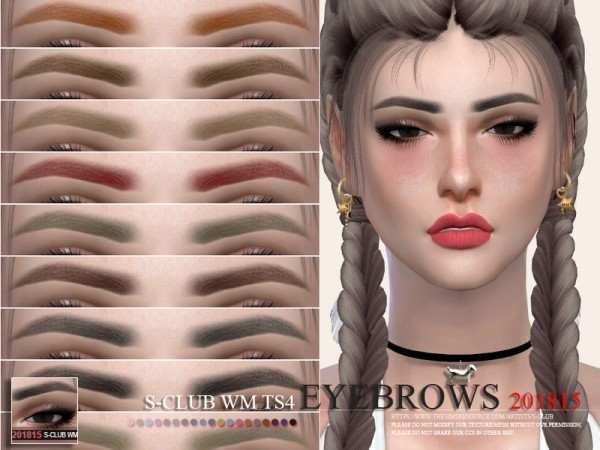  The Sims Resource: Eyebrows 201815 by S Club