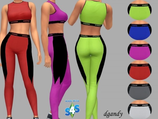  The Sims Resource: Yoga Outfit   Gail by dgandy