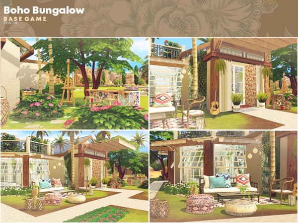  The Sims Resource: Boho Bungalow by Pralinesims