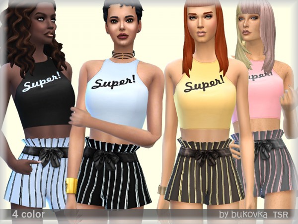  The Sims Resource: Overalls with Frill by bukovka
