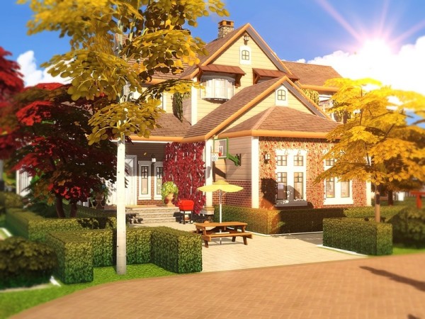  The Sims Resource: Cozy Autumn Residence by MychQQQ