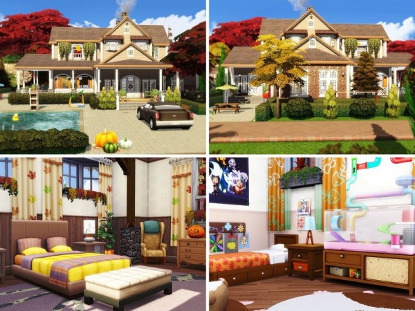  The Sims Resource: Cozy Autumn Residence by MychQQQ