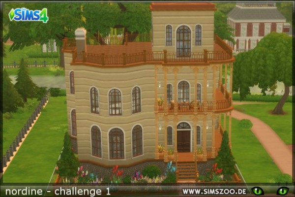 Blackys Sims 4 Zoo: Challenge 1 house by Nordine