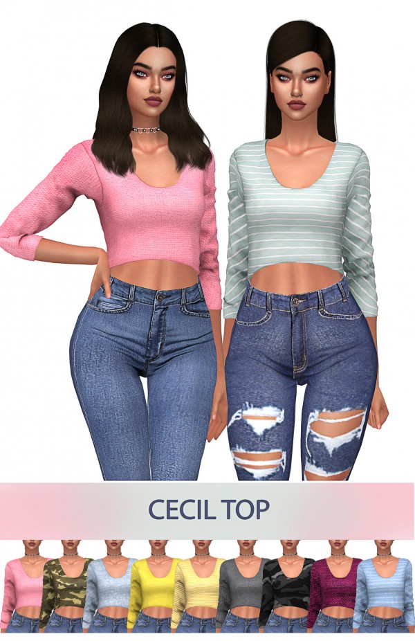 Frost Sims 4: Cecil top