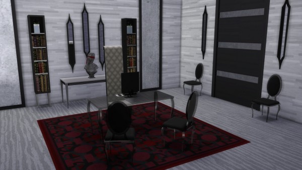  Mod The Sims: Gothic Glamour Home Office Set by TheJim07