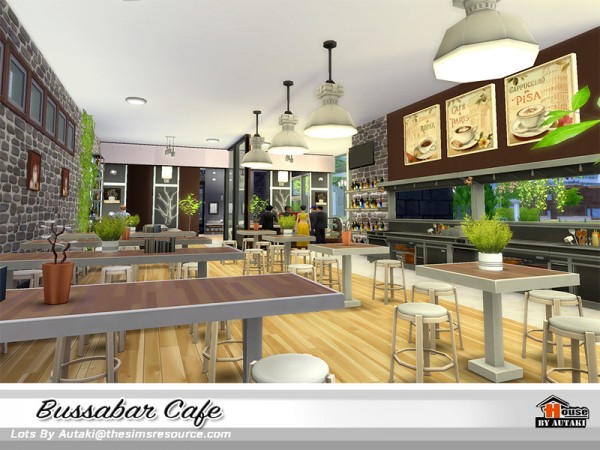  The Sims Resource: Bussabar Cafe by Autaki