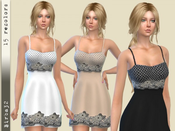  The Sims Resource: Fairy night dress by Birba32