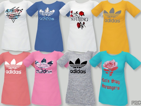  The Sims Resource: Sporty and Sleep T shirts Collection by Pinkzombiecupcakes