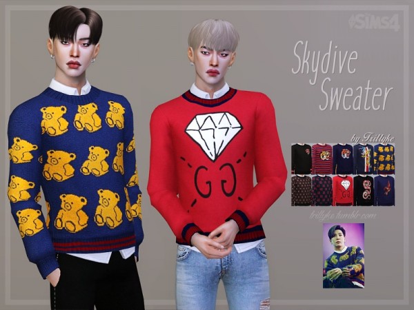  The Sims Resource: Skydive Sweater by Trillyke