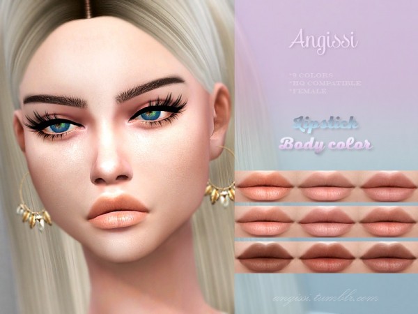  The Sims Resource: Lipstick Body color by ANGISSI