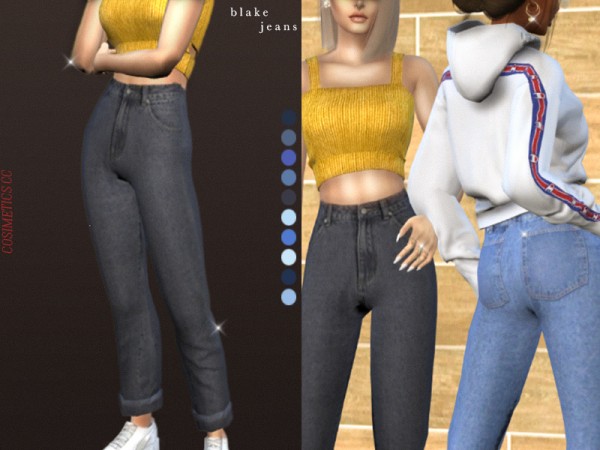  The Sims Resource: Blake jeans by cosimetics