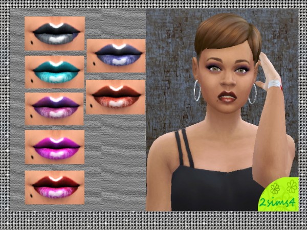  Mod The Sims: 7 lipsticks gloss by lurania P