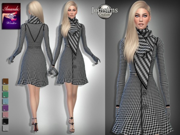  The Sims Resource: Amanda winter coat by jomsims