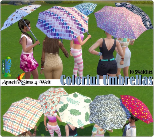  Annett`s Sims 4 Welt: Colorful Umbrellas