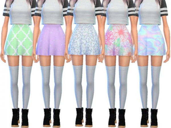  The Sims Resource: Snazzy Skater Skirts by Wicked Kittie
