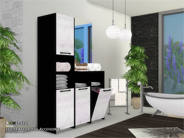  The Sims Resource: Sento Bathroom Accessories by ArtVitalex