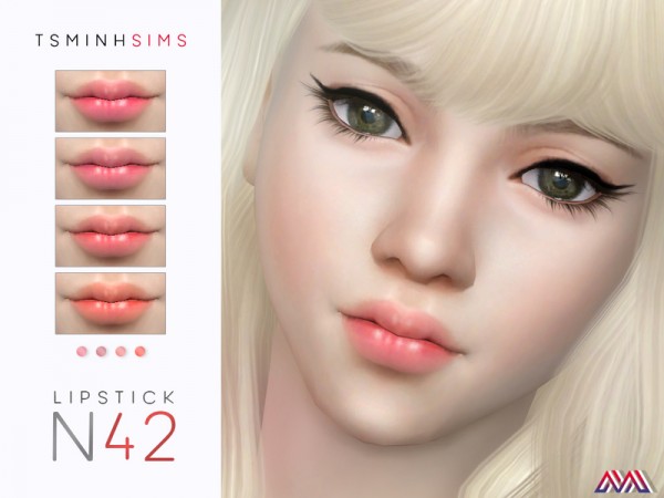  The Sims Resource: Lipstick N42 by TsminhSims