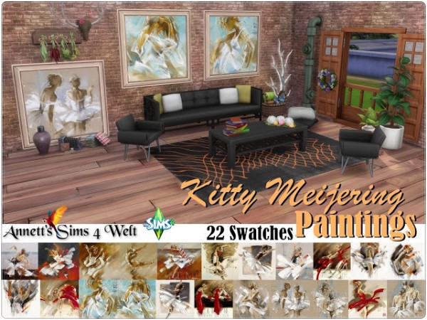  Annett`s Sims 4 Welt: Kitty Paintings