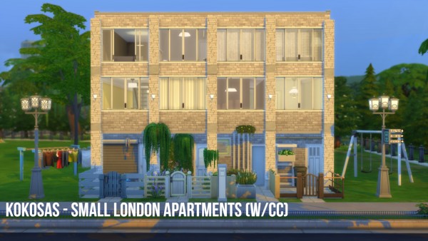  Mod The Sims: Small London Apartments (With CC) by Kokosas