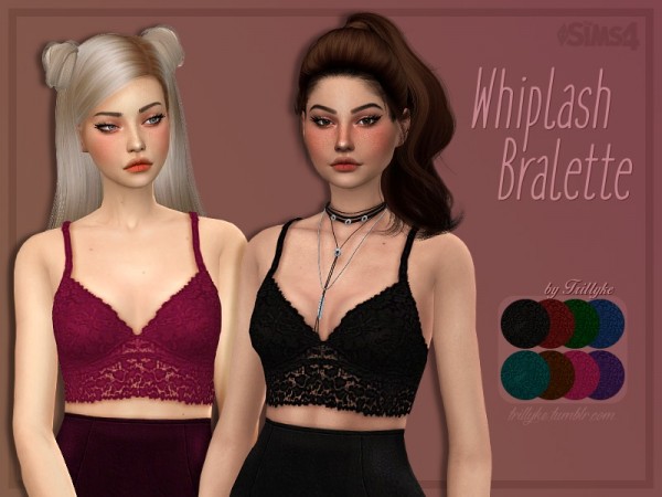  The Sims Resource: Whiplash Bralette by Trillyke