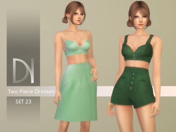  The Sims Resource: Two Piece Dresses set 23 by DarkNighTt