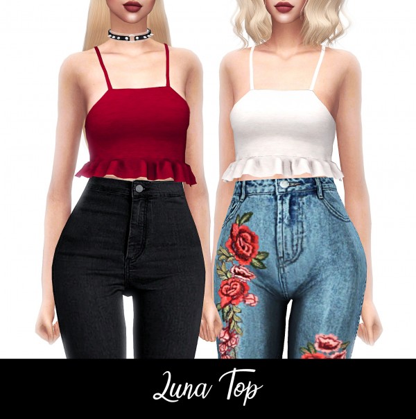  Frost Sims 4: Luna top