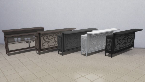  Mod The Sims: Patio Bar and Barstool by TheJim07
