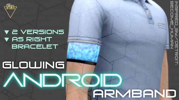  Mod The Sims: Glowing Android Armband by LadySpira
