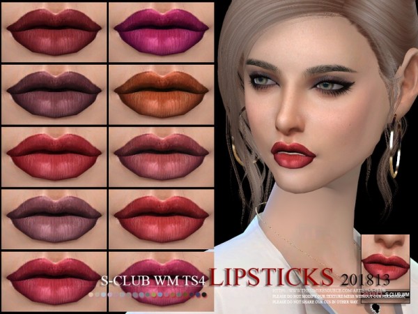  The Sims Resource: Lipstick 201813 by S Club