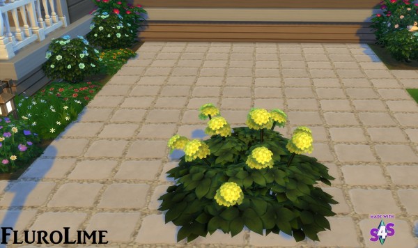  Mod The Sims: Hydrangea Flowers 16 Colours by wendy35pearly
