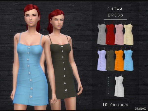  The Sims Resource: Chiwa Dress by OranosTR