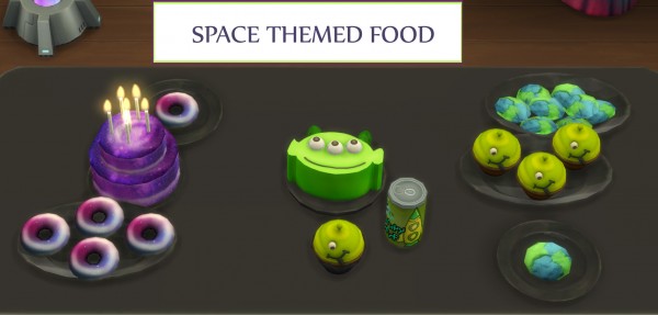  Mod The Sims: Space Themed Custom food by icemunmun