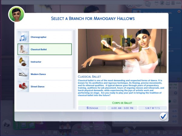  Mod The Sims: Ultimate Dancer Career by asiashamecca