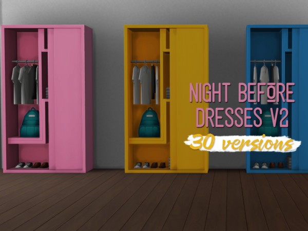  Simsworkshop: Night Before Dresser V2 by midnightskysims