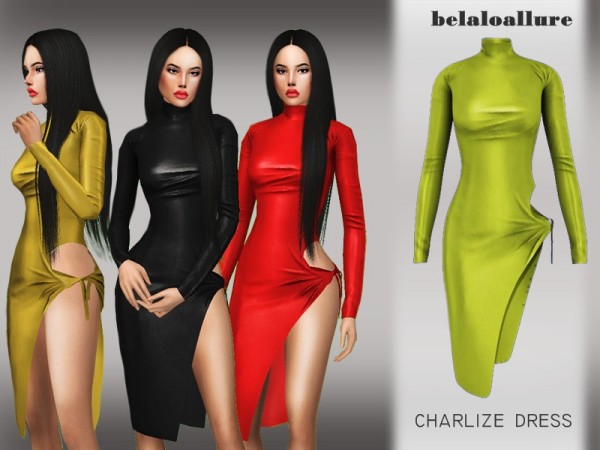  The Sims Resource: Charlize dress by belal1997